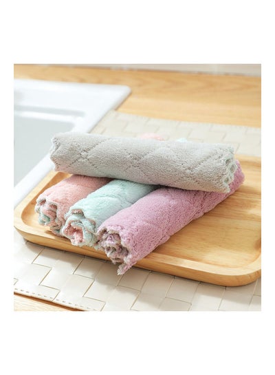 Buy Multifunctional Comfortable Cleaning Kitchen  Dishcloth Multicolour 17x5x7cm in Saudi Arabia