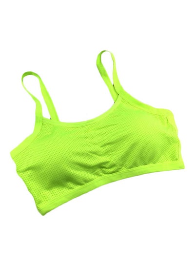 اشتري Breathable Stretch Push Up Brassiere Sport Bra أخضر في السعودية