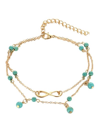 Buy Infinity Sign With Beads Anklet in Saudi Arabia