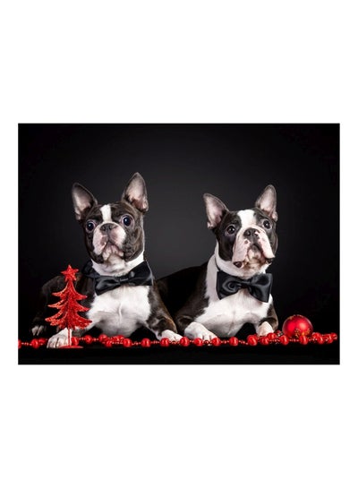 Buy French Bulldog Printed Self Adhesive Wall Sticker Multicolour 160x120cm in Egypt