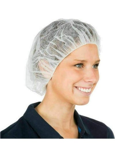 Buy 100 Piece High Quality Disposable Bouffant Caps White in Egypt