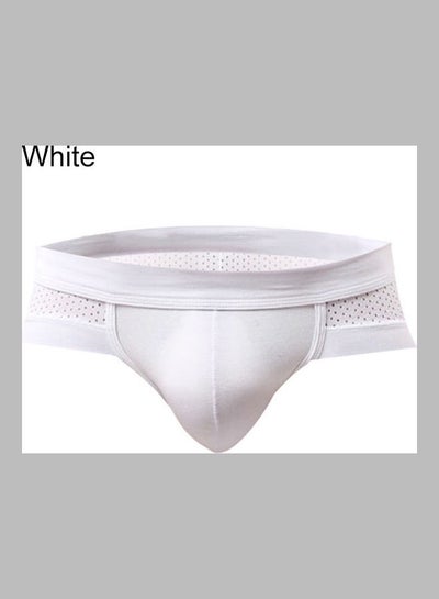 Buy Mesh Breathable Cotton Underwear White in Saudi Arabia