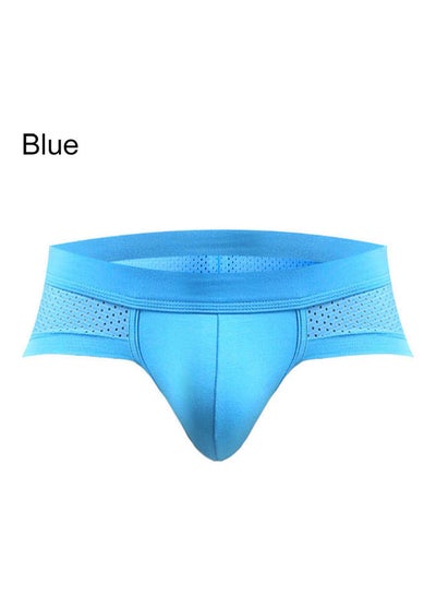 Buy Mesh Breathable Cotton Underwear Blue in Saudi Arabia