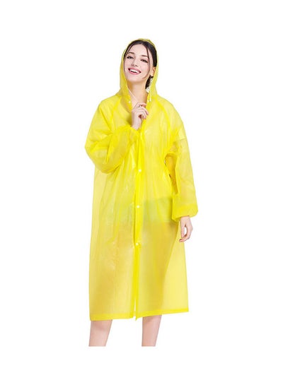 اشتري معطف واق من المطر بغطاء للرأس وأزرار أصفر في مصر