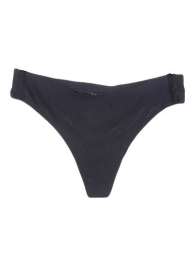 Buy Solid Invisible Seamless Panty Black in UAE