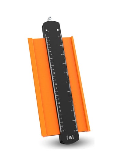 Buy 10 Inch Contour Gauge Profile Tool with Metal Lock Orange/Black 10inch in Saudi Arabia