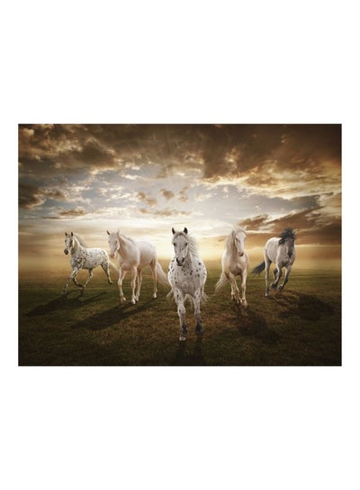 Buy Horse Themed Wall Sticker Multicolour 160x120cm in Egypt