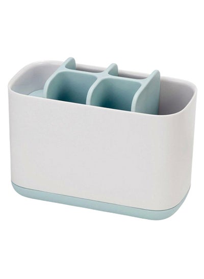 Buy Easy-Store Toothbrush Caddy White/Blue in Saudi Arabia