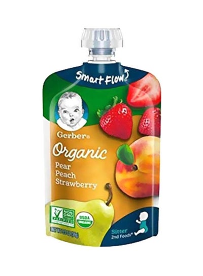 Buy Organic Pear Peach Strawberry 99g in UAE