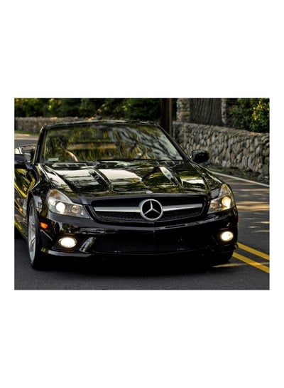 Buy Mercedes Benz Themed Wall Sticker Black/Grey/Green 160x120cm in Egypt