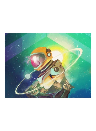 Buy Cosmonaut Printed Self-Adhesive Wall Sticker Multicolour 160x120cm in Egypt