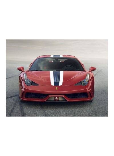 Buy Ferrari 458 Speciale Printed Self-Adhesive Wall Sticker Multicolour 160x120cm in Egypt