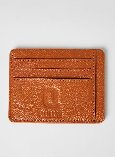 Buy Genuine Leather Card Holder Tan in Saudi Arabia