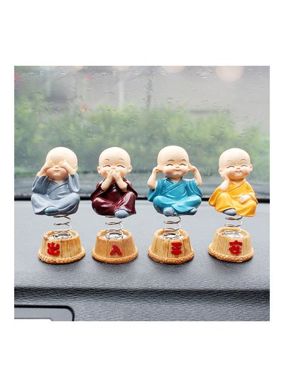 Buy 4-Piece Spring Cute Cartoon Little Monk Doll Decoration in Saudi Arabia