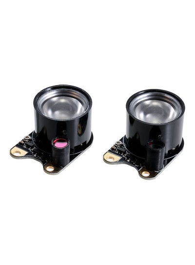Buy 2-Piece Raspberry Infrared LED Light Black/Clear in UAE