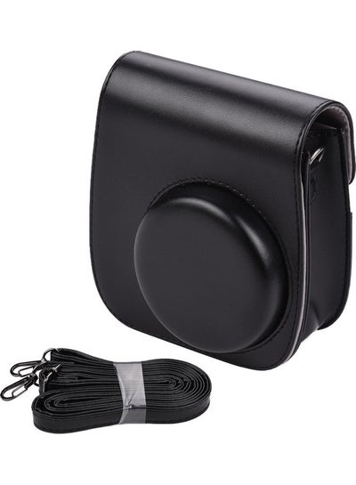 Buy Portable Camera Case With Shoulder Strap For Fujifilm Instax Mini 11 Black in Saudi Arabia
