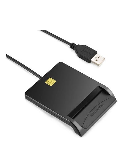 Buy USB Common Access Card Reader Black in Saudi Arabia
