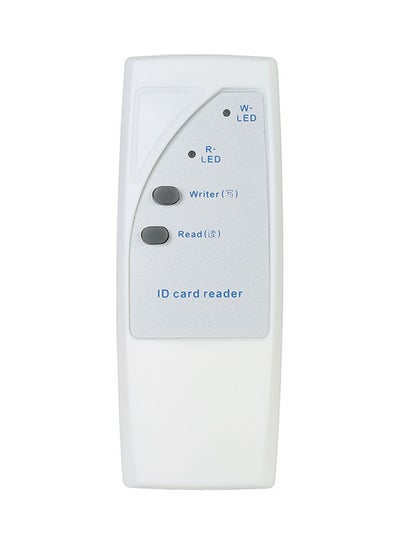 Buy Handheld 125KHz EM4100 ID Card Reader White/Blue in UAE