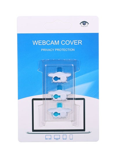 Buy 3-Piece Webcam Cover Set White in Saudi Arabia