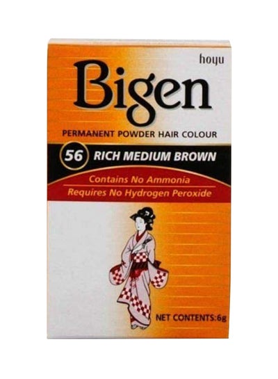 Buy Permanent Powder Hair Color 56 Rich Medium Brown 6grams in Egypt