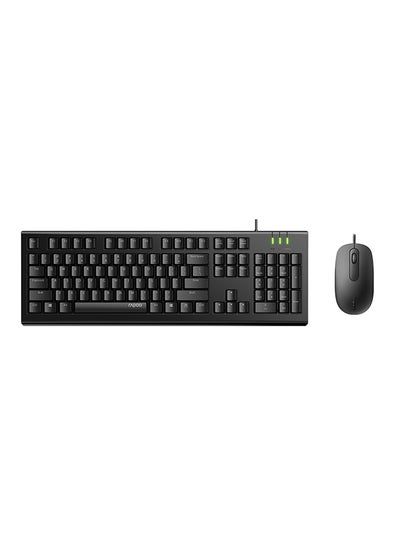 Buy X120Pro Wired Optical Keyboard & Mouse Combo 1600DPI Spill Resistance Keyboard Black in Egypt