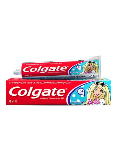 اشتري معجون أسنان وفرشاة أسنان باربي للأطفال متعدد الألوان 50ملليلتر في السعودية