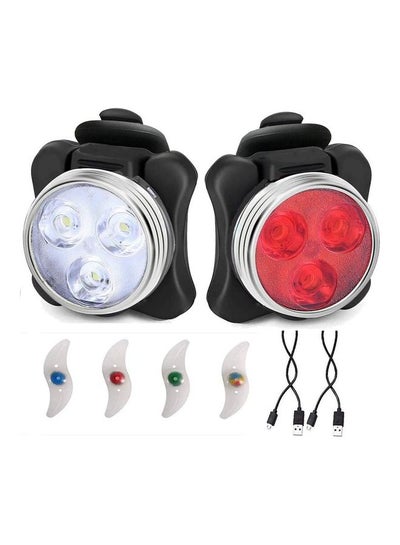 Buy LED Bicycle Headlight And Tail Light 15.4 x 15.3 x 5.1cm in UAE