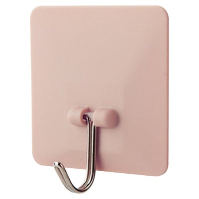 Buy Towel Hanger No-Punching Hanging Adhesive Hook Pink 6cm in UAE