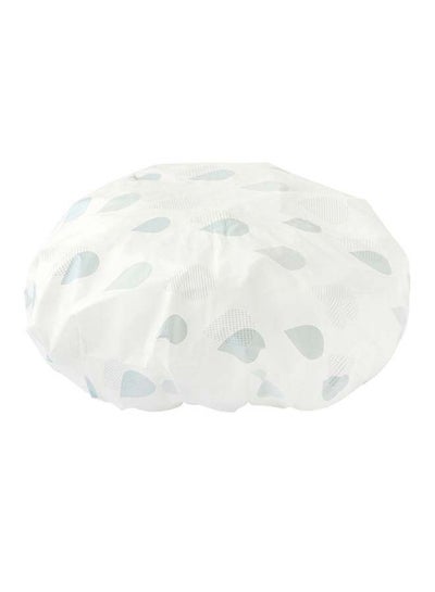 Buy Bath Shower Cap White/Grey 27cm in UAE