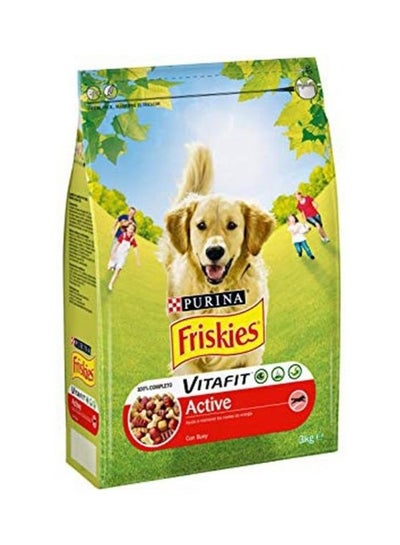 Buy Vitafit Beef Active Dog Dry Food 3kg in UAE