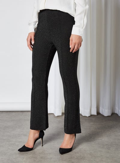 Buy High Waist Flared Pants Black in UAE