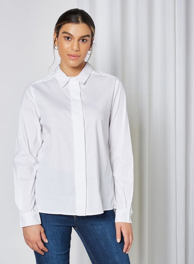 Buy Solid Shirt Snow White in UAE