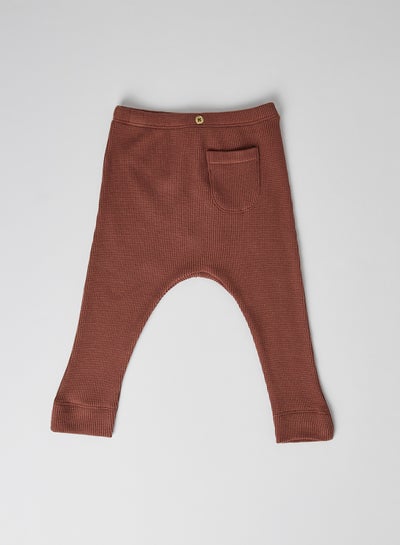 Buy Baby Textured Pants Maroon in Saudi Arabia