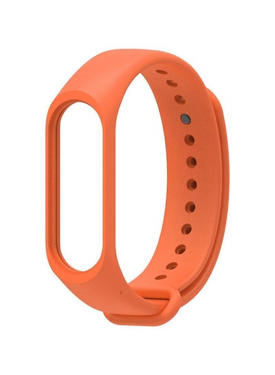 Buy Replacement Watch Strap For Xiaomi Mi Band 5 Orange in Saudi Arabia