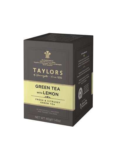 اشتري شاي أخضر عضوي بالليمون 2غرام عبوة من 20 قطعة في مصر