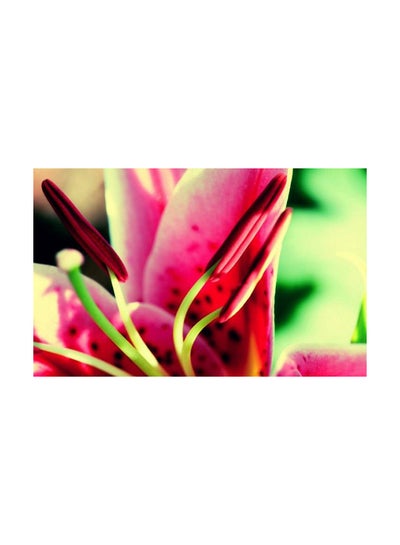 اشتري Lily Flower Printed Canvas Fabric Print Multicolor 100x70cm في مصر