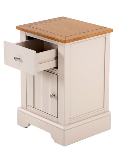 Buy Orlando Nightstand Off White 46 x 40 x 66cm in UAE