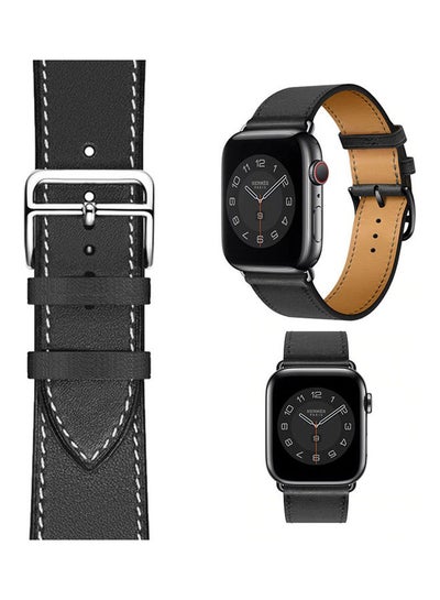 Buy Replacement Watch Band Quick Release Buckle Wristband For Apple Watch Series 5/4/3/2/1 Black in UAE