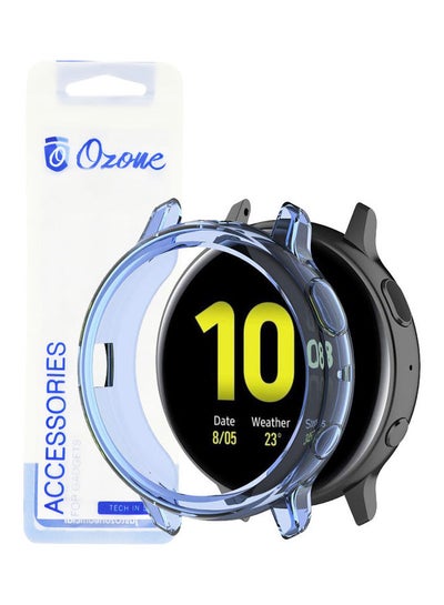 اشتري Transparent Cover Shockproof Scratch-Resist Frame Case For Samsung Galaxy Watch 3 45ملليمتر أزرق في الامارات