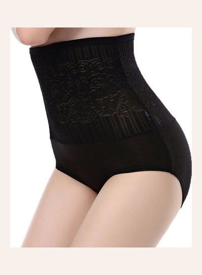 Buy High Waist Seamless Hip Lift Shapewear Briefs Black in Saudi Arabia