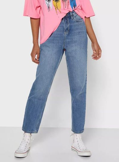 Buy Miley Mom Jeans Blue in Saudi Arabia