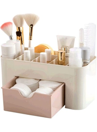 Buy Cosmetic Organizer Storage Box Assorted Multicolour in UAE