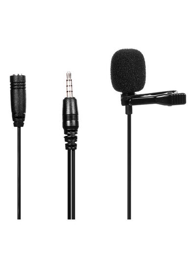 Buy Omnidirectional Microphone With Tie-clip Black in Saudi Arabia