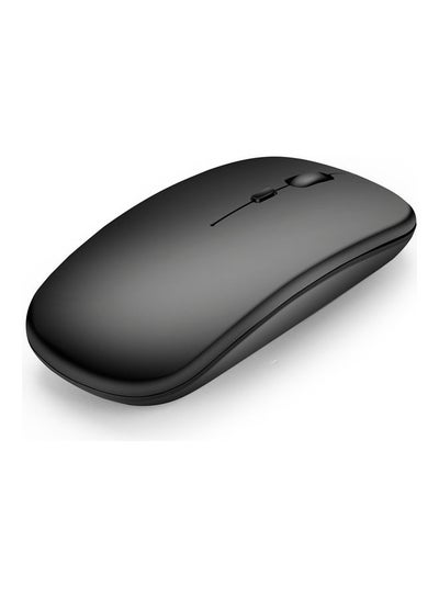 Buy Wireless 2.4G Ultra-Thin Mouse Black in Saudi Arabia