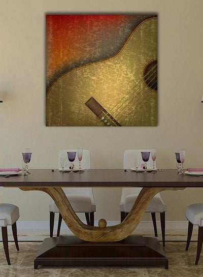 Buy Abstract Design Framed Vinyl Tableau Multicolour 80x80cm in Egypt