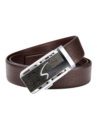 Buy PU Leather Belt Brown in UAE