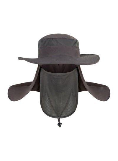 اشتري قبعة للصيد بحافة عريضة تغطي الوجه والرقبة للحماية من الشمس أسود في السعودية