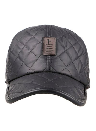 Buy Casual Cotton Blend Cap Black in UAE