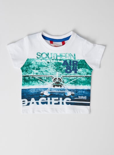 Buy Baby Front Graphic T-Shirt White in UAE