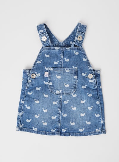 Buy Baby All-Over Printed Pinafore Dress print in Saudi Arabia